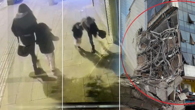 Facianın eşiğinden dönüldü: Bina çöktü, caddeye savruldu! Anne ile kızı son anda kurtuldu