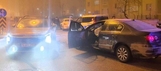 Palandöken’de trafik kazası: 1 yaralı 2