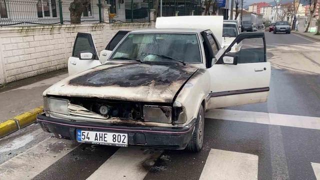 Seyir halindeki ara&ccedil;ta yangın 2