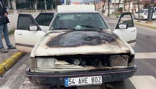 Seyir halindeki ara&ccedil;ta yangın