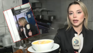 Kanal D muhabirinin sakatat d&uuml;kkanında zor anlar yaşadı! 