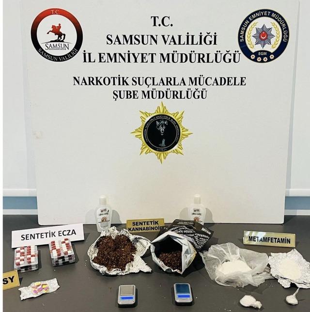 Samsun&rsquo;da zehir tacirlerine darbe: 3 il&ccedil;ede 9 g&ouml;zaltı 1