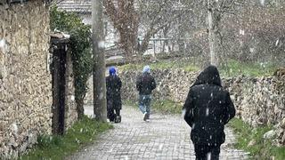 Karabük’ün yüksek kesimlerinde kar yağışı yeniden başladı