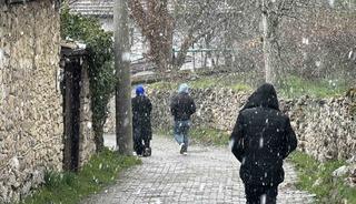 Karabük’ün yüksek kesimlerinde kar yağışı yeniden başladı