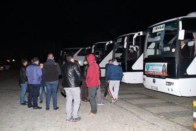 Akşehir’den, Çanakkale’ye üçüncü kafile dualarla uğurlandı