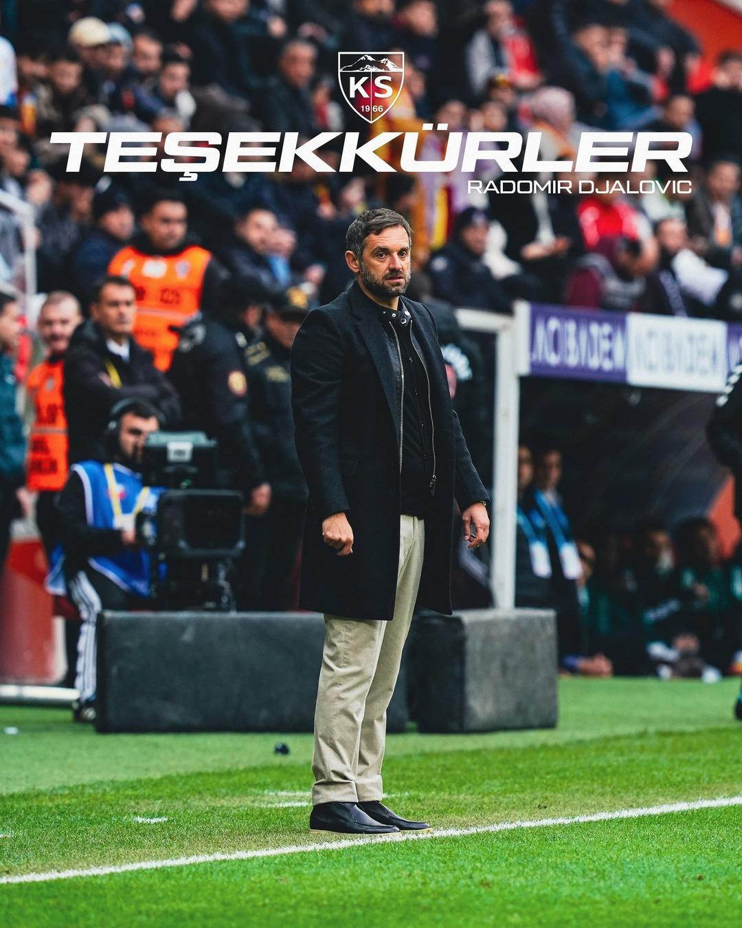 S&uuml;per Lig de bir ayrılık daha! Kayserispor Djalovic i g&ouml;nderdi: Yerine bakın kim geliyor 1