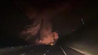 Son dakika: Balıkesir'de F-16 u&ccedil;ağının d&uuml;şme anı kamerada!