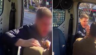 İzmir&rsquo;de ara&ccedil; kamerasına yansıyan darp! O polis a&ccedil;ığa alındı