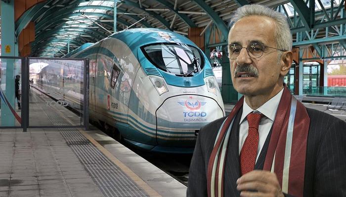 Hızlı tren geliyor: Bakan Uraloğlu '2 il arası 2 saate d&uuml;şecek' deyip duyurdu