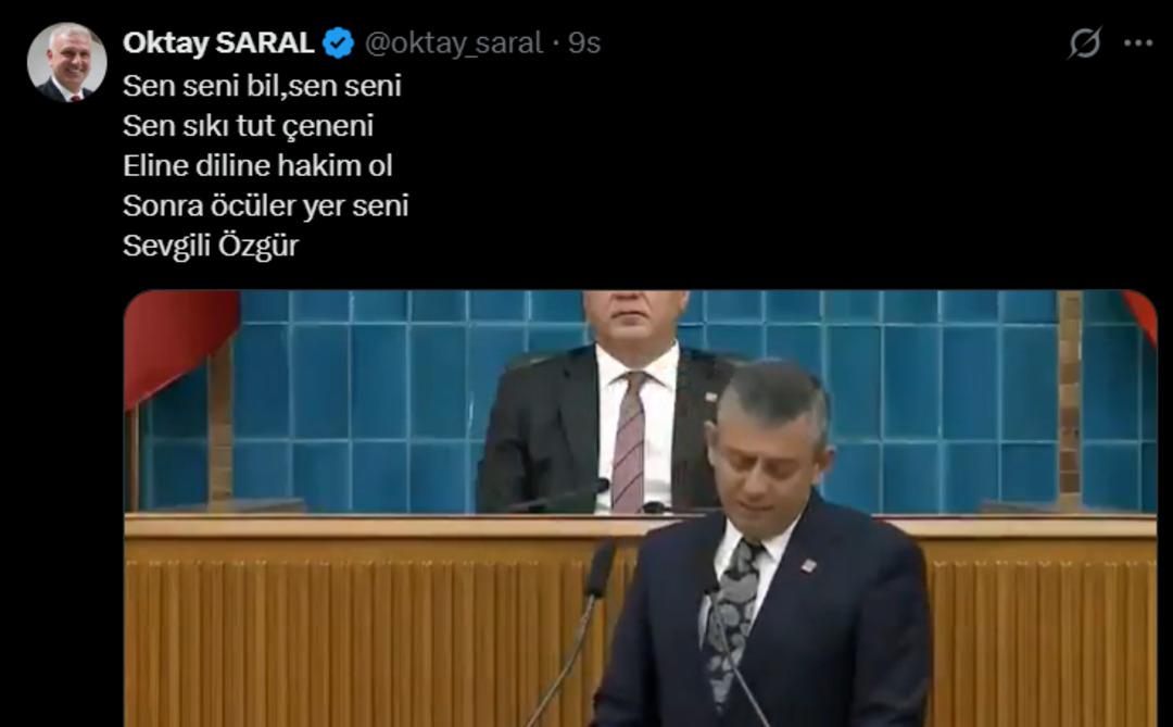 Cumhurbaşkanı Başdanışmanı Saral dan Özgür Özel e: "Eline diline hakim ol, öcüler yer seni" 2