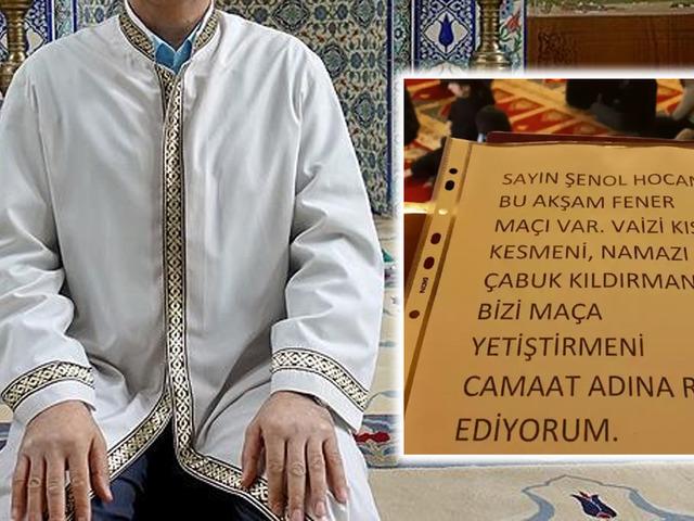 Giresun'da sosyal medyayı sallayan olay! Fenerbah&ccedil;e taraftarından imama olay 'teravih' notu: "Hocam vaizi kısa kes, ma&ccedil;a yetişelim!"