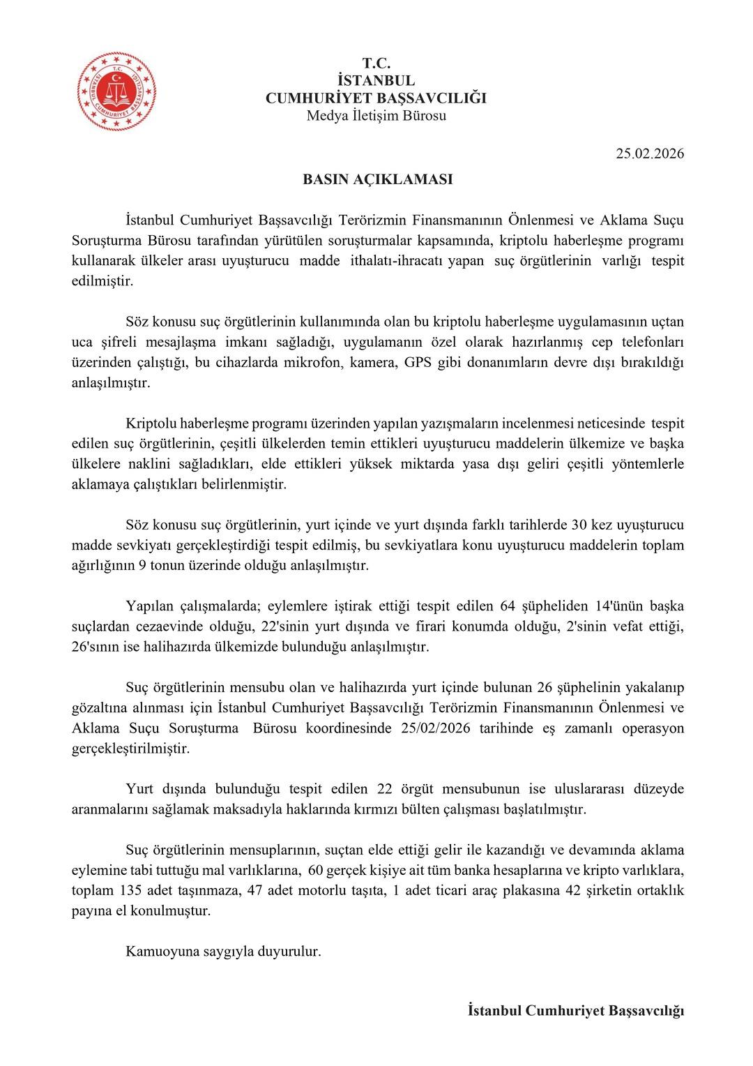 İstanbul da dev uyuşturucu operasyonu! Banka hesaplarına ve onlarca şirkete el konuldu! 13 kişi g&ouml;zaltında 4