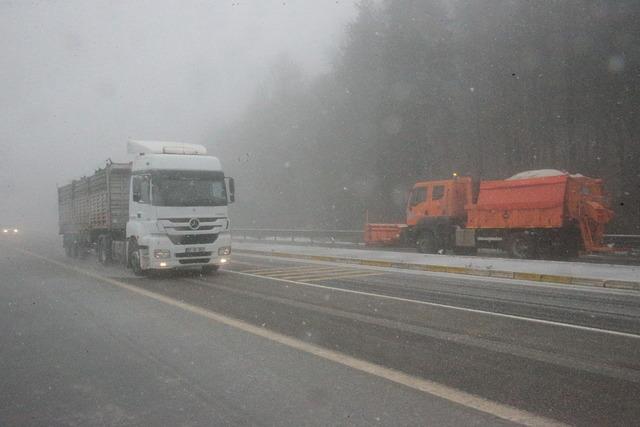 D-100 kara yolunun Bolu Dağı ge&ccedil;işinde kar başladı 4