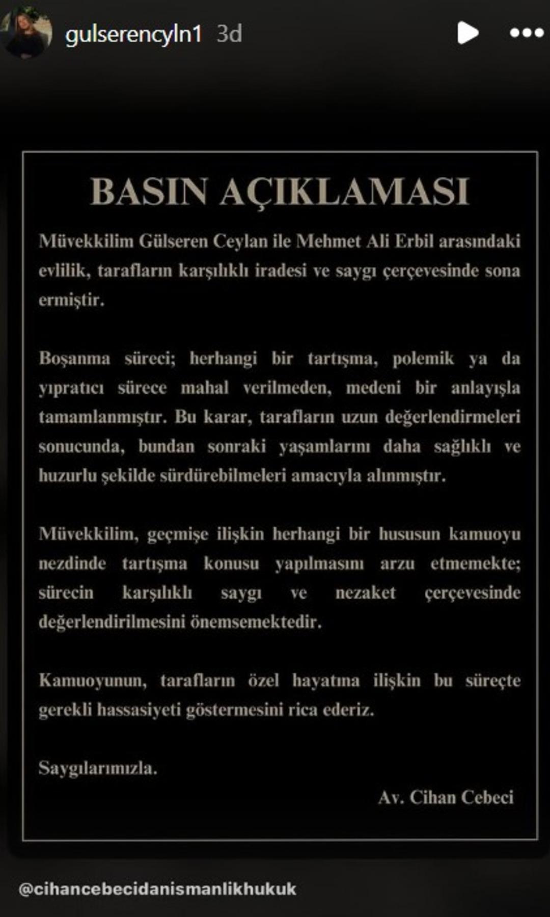 Mehmet Ali Erbil ve G&uuml;lseren Ceylan boşandı! 7 ay dayanabildiler 2