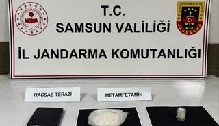 Samsun'da k&uuml;mese saklanmış sentetik uyuşturucu ele ge&ccedil;irildi