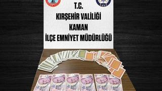 Kırşehir’de kumar operasyonu: 3 kişiye 34 bin 812 TL ceza