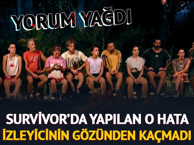 O hata Survivor izleyicisinin g&ouml;z&uuml;nden ka&ccedil;madı! Sosyal medyada yorum yağdı