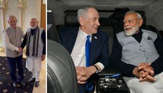 Netanyahu, Modi'yi Hint kıyafeti giyerek karşıladı