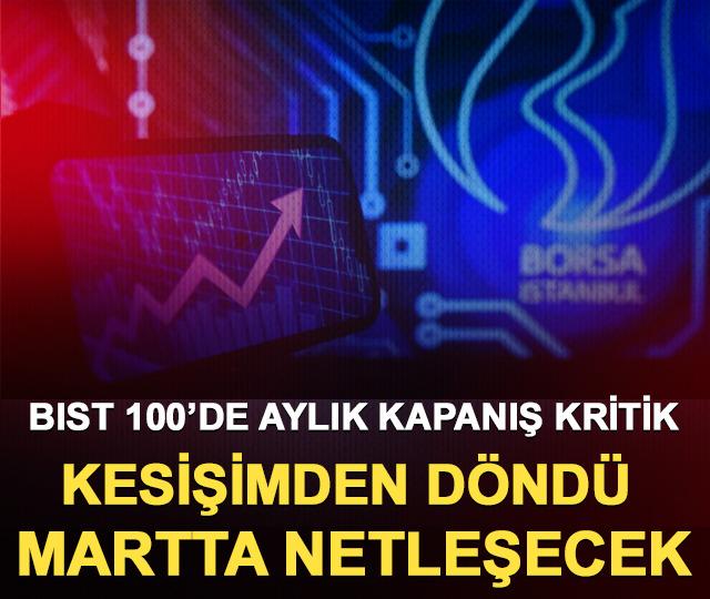 BIST 100’de Aylık Kapanış Kritik: Kesişimden Döndü, Yön Martta Netleşecek