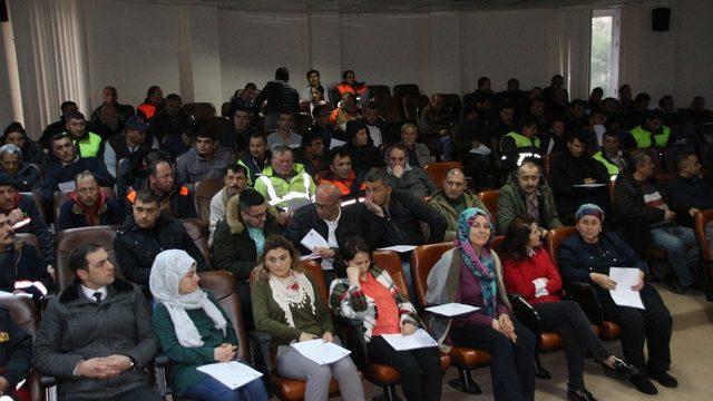 Akçakoca’da kadroya geçen personele iş sağlığı ve güvenliği işe giriş eğitimi verildi