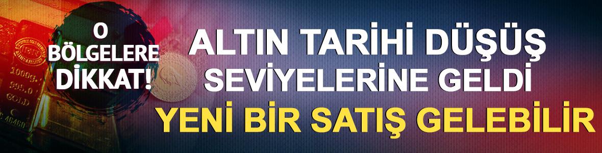 Altın tarihi d&uuml;ş&uuml;ş seviyelerine geldi: O b&ouml;lgelere dikkat! Yeni bir satış gelebilir
