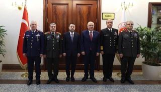 Bakanı G&uuml;ler'den Adalet Bakanı G&uuml;rlek'e hayırlı olsun ziyareti