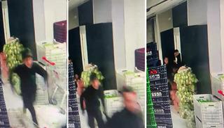 Deprem anında yaşanan panik kamerada