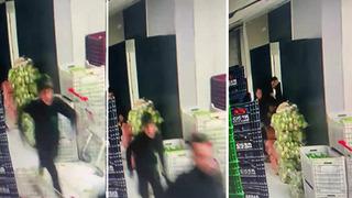 Deprem anında yaşanan panik kamerada