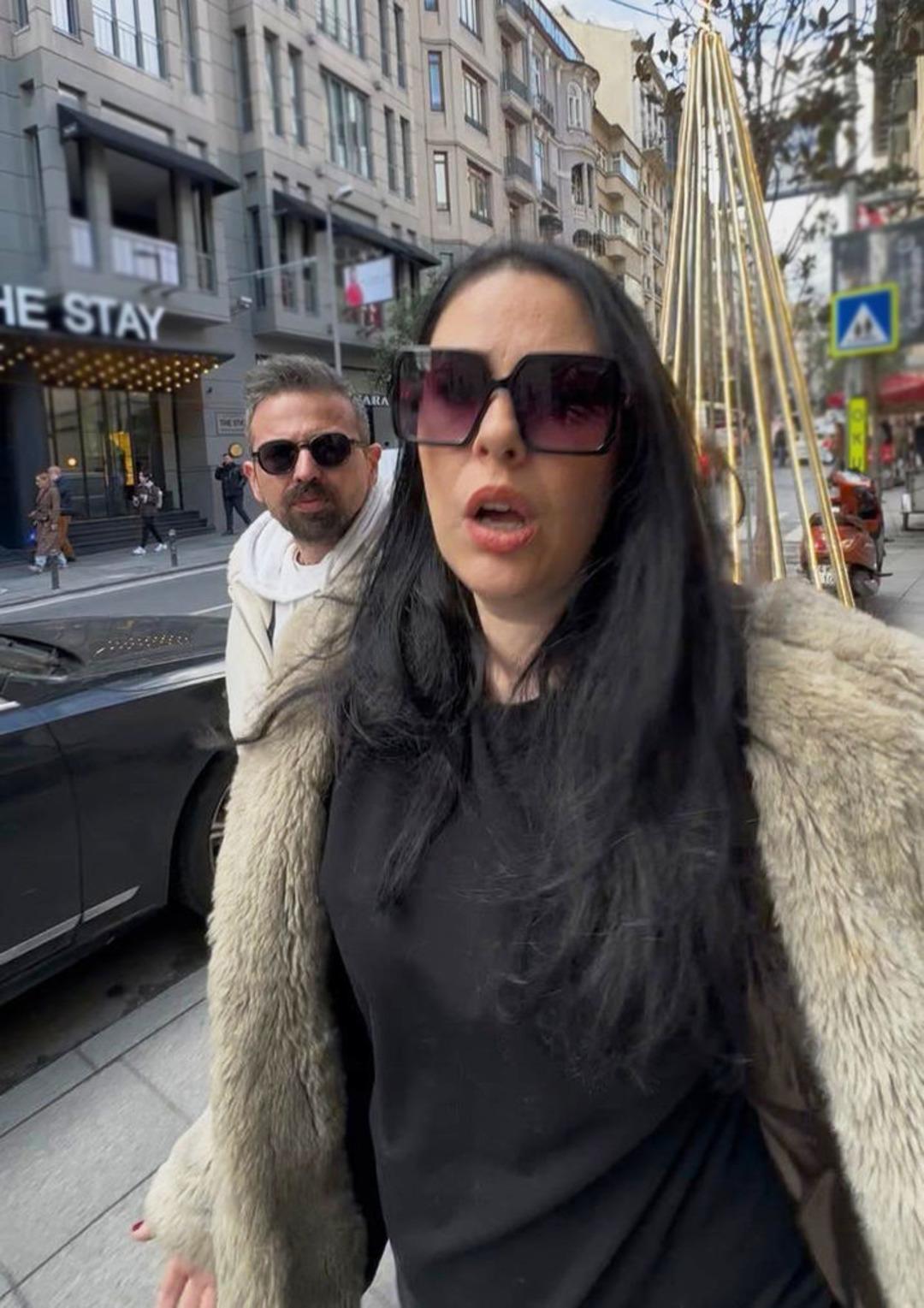 Boşanma davası a&ccedil;ıldı! Tuğ&ccedil;e Tayfur ile Muhammet Aydın arasında sokak ortasında  aldatma  kavgası 3