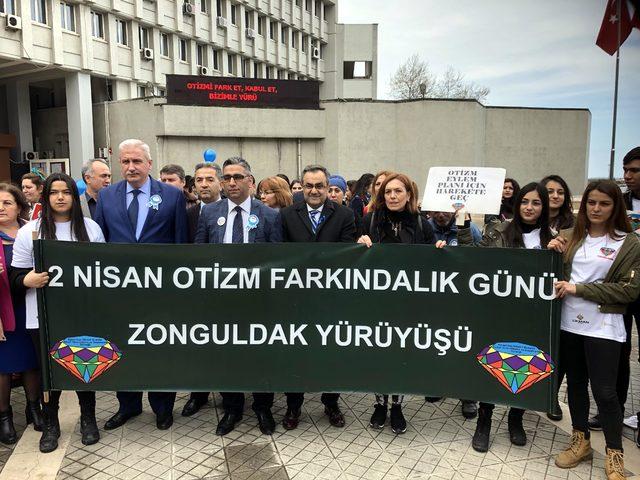 Zonguldak’ta otizm farkındalığı için yürüyüş