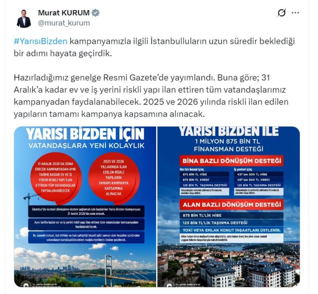 Kentsel d&ouml;n&uuml;ş&uuml;mde İstanbul ayarı! Binlerce bina i&ccedil;in ge&ccedil;erli:  Riskli yapı  detayı Resmi Gazete de 3