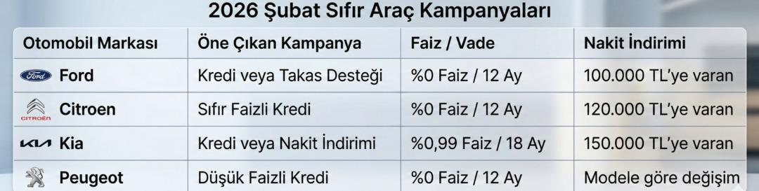 Otomobilde faizler sıfırlandı! Dev markalardan faizsiz kredi ve 150 bin TL indirim 2