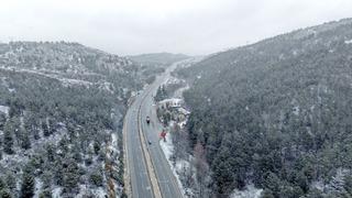 Çorum'da kar yağışı etkili oluyor