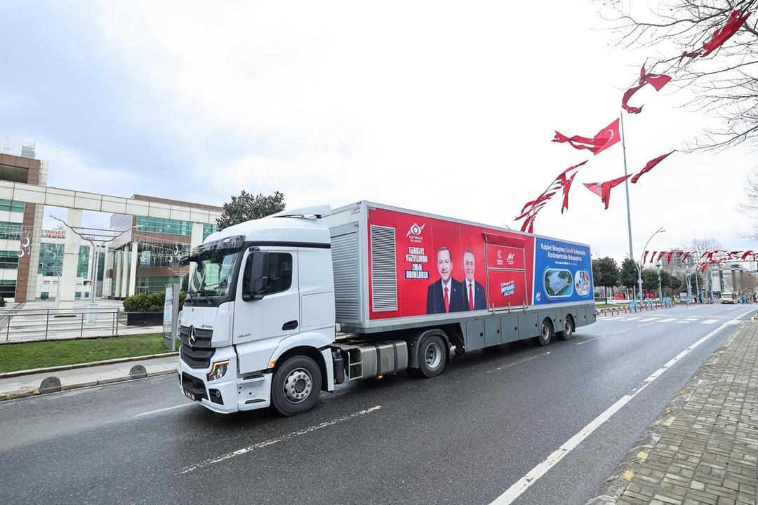 Afet Destek ve Lojistik Dağıtım Tırı&rsquo;nın rotası Balkanlar 1