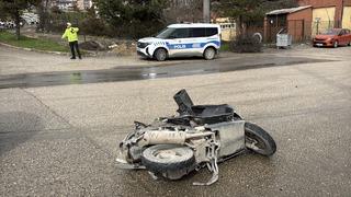 Karabük'te motosiklet ile minibüs çarpıştı: Motosiklet sürücüsü hayatını kaybetti