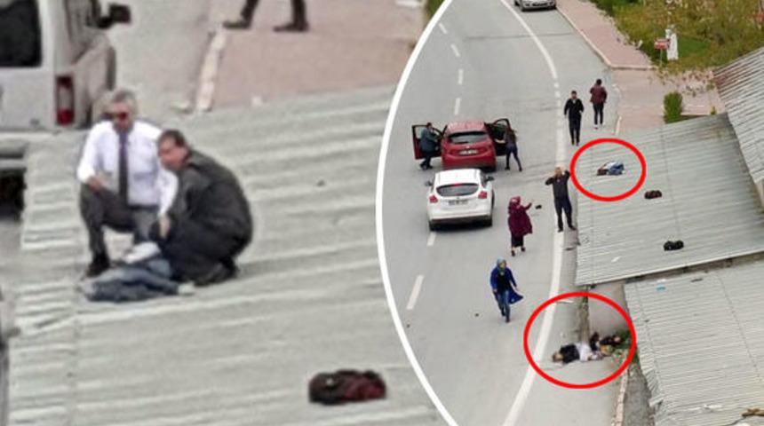 Kayseri'de korkunç kaza: Yaralı küçük çocuk çatıya uçtu!