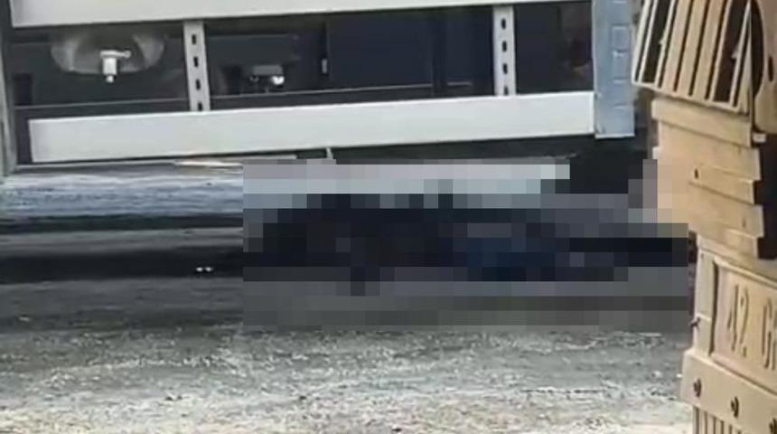 İzmir'de geri manevra yapan tırın altında kalan şof&ouml;r hayatını kaybetti