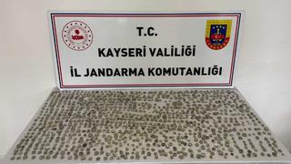 Kayseri'de 1291 adet sikke ele geçirildi