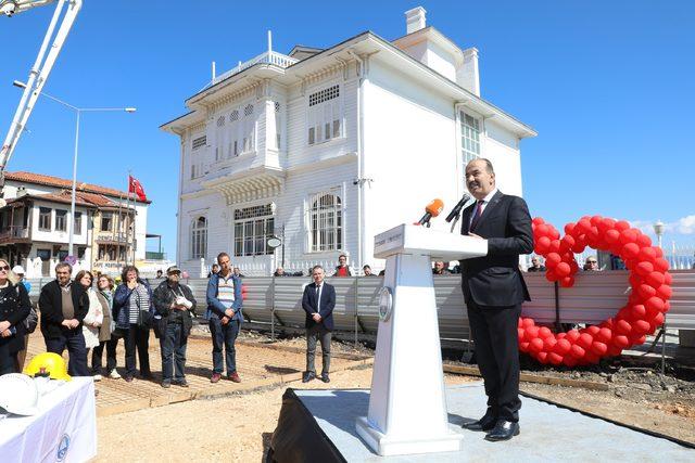 Mudanya Mütareke Meydanı projesinde ilk harç