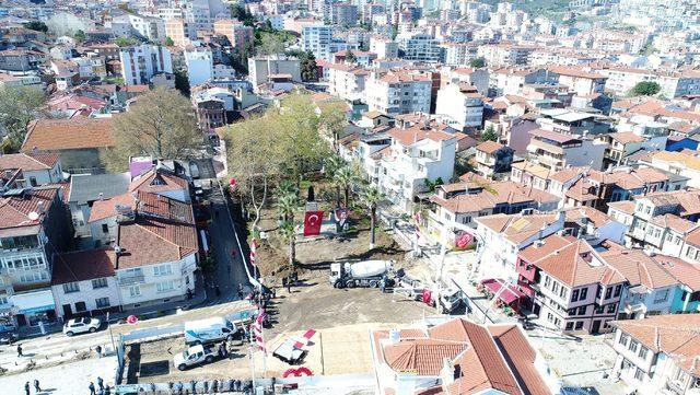 Mudanya Mütareke Meydanı projesinde ilk harç