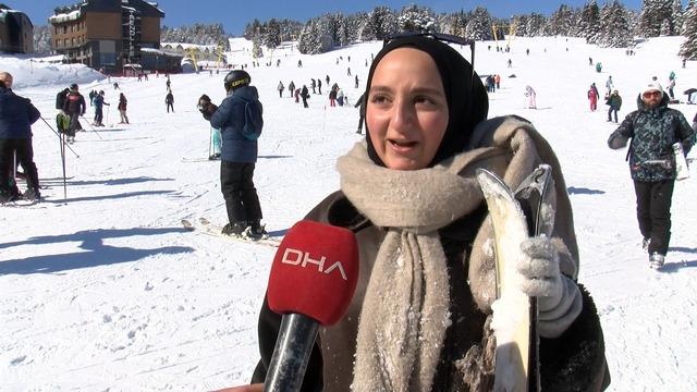 Uludağ da hafta sonu yoğunluğu 9