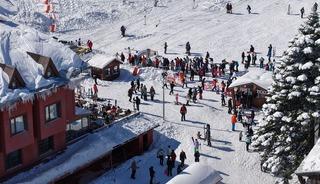 Uludağ'da hafta sonu yoğunluğu