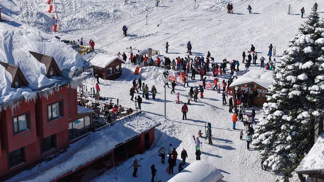 Uludağ'da hafta sonu yoğunluğu