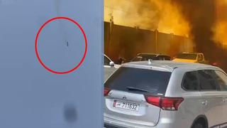 Doha'da peş peşe patlama! İran, Katar'daki üssü vurdu... Anbean kameraya yansıdı