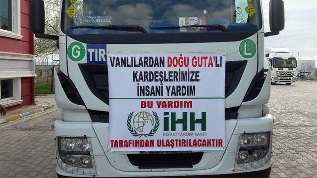 Van İHH’dan Doğu Guta’ya insani yardım