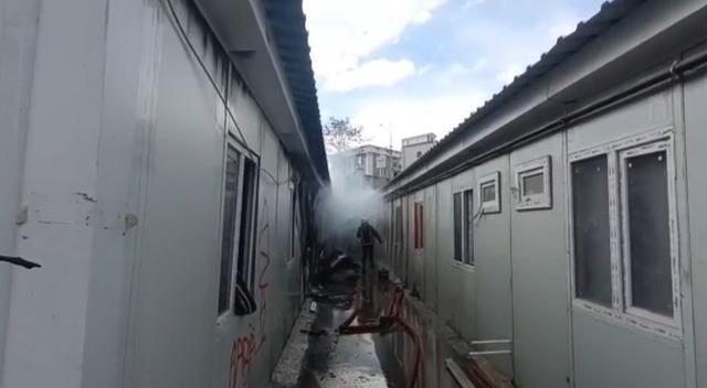 Malatya&rsquo;da şantiyede korkutan yangın 2