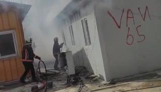 Malatya&rsquo;da şantiyede korkutan yangın