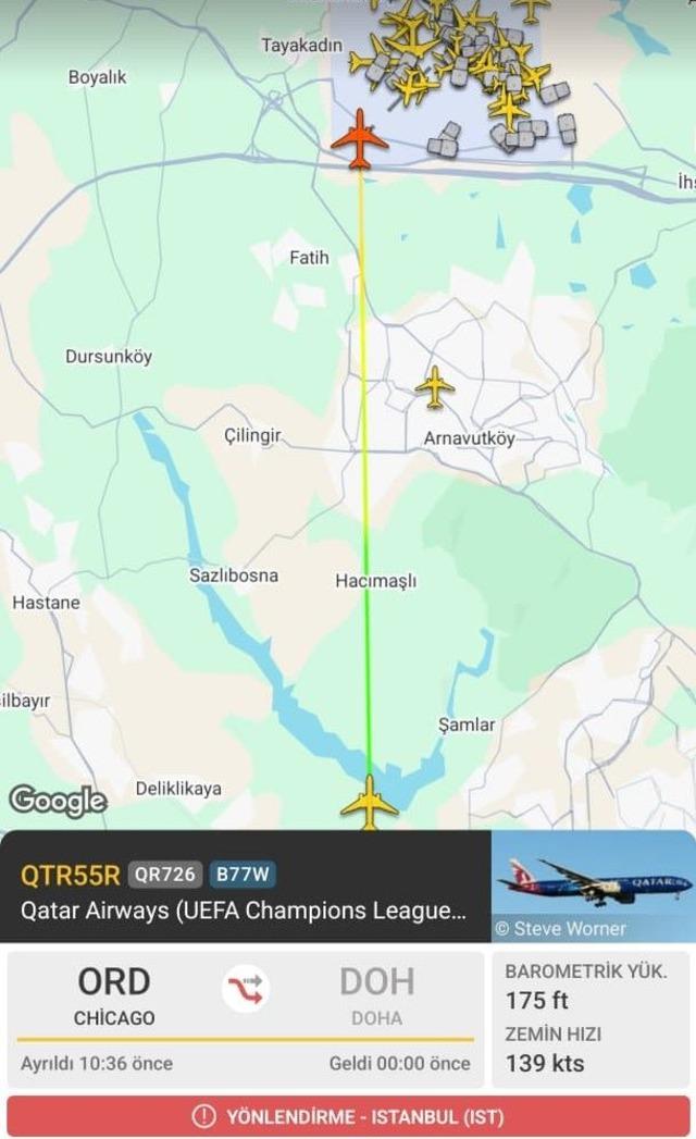 &Uuml;lkeler hava sahalarını kapadı, u&ccedil;aklar İstanbul Havalimanı&rsquo;na indi 1