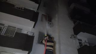 5 katlı binada korkutan yangın:2 kişi dumandan etkilendi