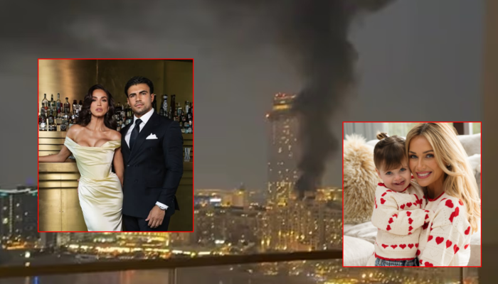 &Uuml;nl&uuml; isimler Dubai'de mahsur kaldı! "Balkondan g&ouml;r&uuml;yorum korkun&ccedil;!"